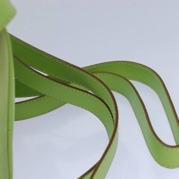 Salvatore Ferragamo Gancini Backpack Leather Green Auth yk14012 - Picture 8 of 16